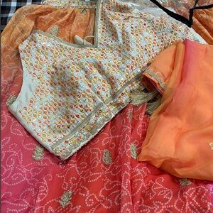 Multicolor Embroidered Lehenga Choli